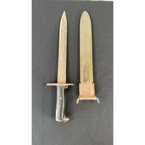 UFH M1 Garand Bayonet w/Scabbard UOS 1943 U.S. Transitional Knife WWII Vintage